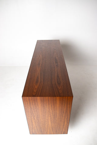 Milo Baughman Double Tambour Door Credenza for Glenn of CA