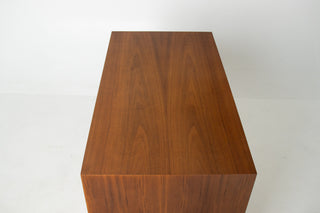 Milo Baughman Tambour Door Cabinet in Walnut