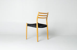 Set of Ten Niels Otto Møller Model 78 and Model 62 Dining Chairs in Tiger Maple