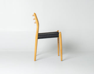 Set of Ten Niels Otto Møller Model 78 and Model 62 Dining Chairs in Tiger Maple