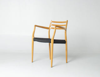 Set of Ten Niels Otto Møller Model 78 and Model 62 Dining Chairs in Tiger Maple