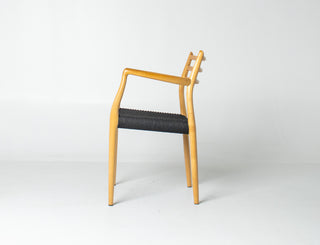 Set of Ten Niels Otto Møller Model 78 and Model 62 Dining Chairs in Tiger Maple