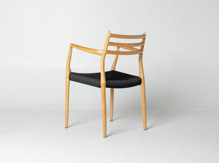 Set of Ten Niels Otto Møller Model 78 and Model 62 Dining Chairs in Tiger Maple