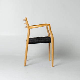Set of Ten Niels Otto Møller Model 78 and Model 62 Dining Chairs in Tiger Maple