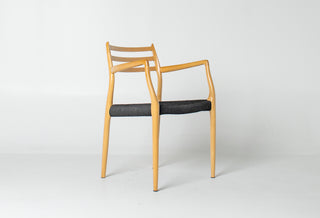Set of Ten Niels Otto Møller Model 78 and Model 62 Dining Chairs in Tiger Maple