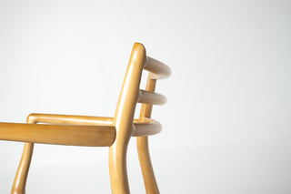 Set of Ten Niels Otto Møller Model 78 and Model 62 Dining Chairs in Tiger Maple