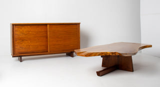 Nakashima Studio Craft  Minguren I Coffee Table Table in English Walnut & Black Walnut