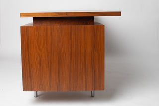 George Nelson Desk in Walnut and Aluminium