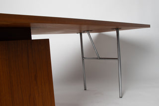 George Nelson Desk in Walnut and Aluminium