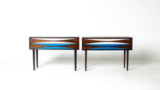 Pair of Nightsands by Niels Clausen in Rosewood, Circa 1960's