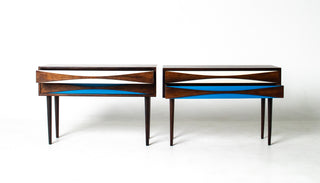 Pair of Nightsands by Niels Clausen in Rosewood, Circa 1960's
