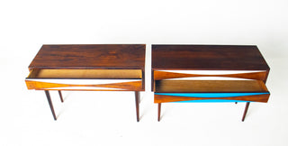 Pair of Nightsands by Niels Clausen in Rosewood, Circa 1960's