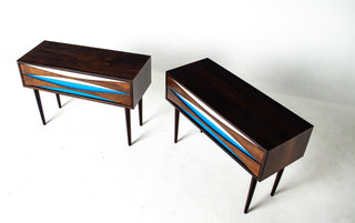 Pair of Nightsands by Niels Clausen in Rosewood, Circa 1960's