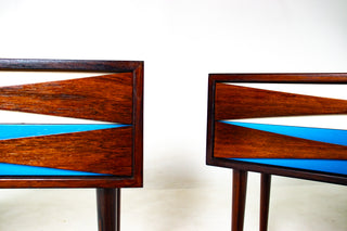 Pair of Nightsands by Niels Clausen in Rosewood, Circa 1960's