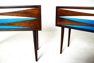 Pair of Nightsands by Niels Clausen in Rosewood, Circa 1960's