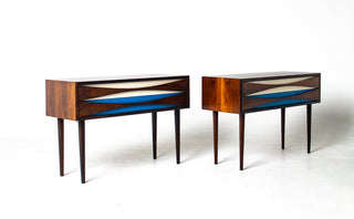 Pair of Nightsands by Niels Clausen in Rosewood, Circa 1960's