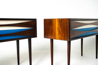 Pair of Nightsands by Niels Clausen in Rosewood, Circa 1960's