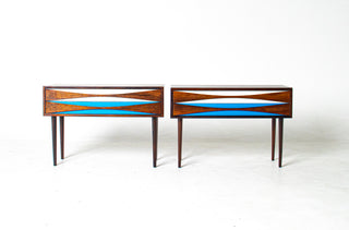 Pair of Nightsands by Niels Clausen in Rosewood, Circa 1960's