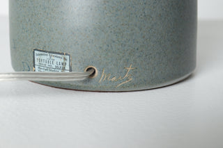Jane & Gordon Martz Ceramic Table Lamp for Marshall Studios – Sage Green Glaze