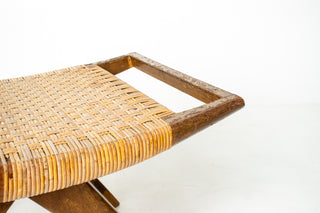 Rare Paul László Ottoman for Glenn of California with Original Cane