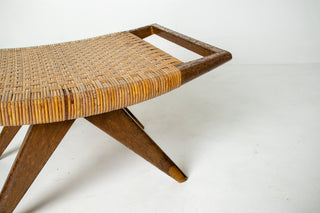 Rare Paul László Ottoman for Glenn of California with Original Cane