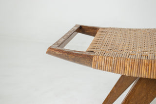 Rare Paul László Ottoman for Glenn of California with Original Cane