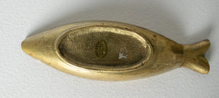 Pepe Mendoza Fish Ashtray / Trinket Dish Malachite & Brass