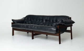 Percival Lafer MP-41 leather sofa, circa 1960s