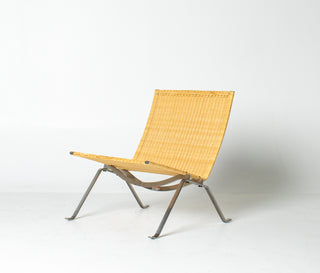 Poul Kjærholm PK22 Lounge Chair for Fritz Hansen in Woven Cane