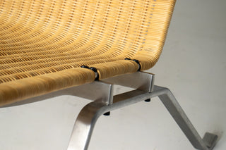 Poul Kjærholm PK22 Lounge Chair for Fritz Hansen in Woven Cane