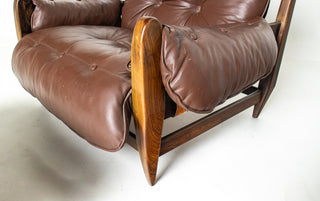 Jean Gillon “Rodeio” Easy Chair & Ottoman — Brazilian Rosewood- Available for Custom Upholstery