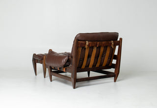 Jean Gillon “Rodeio” Easy Chair & Ottoman — Brazilian Rosewood- Available for Custom Upholstery