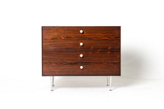 George Nelson Thin Edge 4-Drawer Dresser in Brazilian Rosewood for Herman Miller