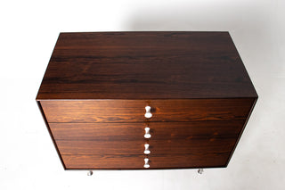 George Nelson Thin Edge 4-Drawer Dresser in Brazilian Rosewood for Herman Miller