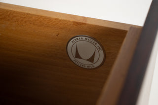 George Nelson Thin Edge 4-Drawer Dresser in Brazilian Rosewood for Herman Miller