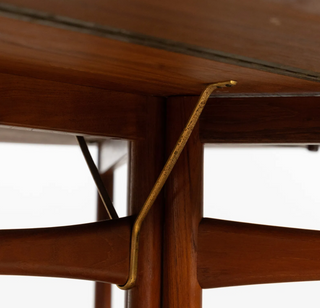 Peter Hvidt & Orla Molgaard-Nielsen Drop Leaf Dining Table in Solid Teak