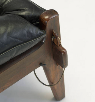 In Process: Sergio Rodrigues “Mischievous” Chair and Ottoman, Brazil