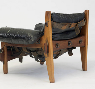 In Process: Sergio Rodrigues “Mischievous” Chair and Ottoman, Brazil