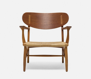 In Process: Hans Wegner CH22 Lounge chair in Oak (Pair Avalible)