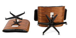 3rd Generation Eames Lounge Chair & Ottoman in Brazilian Rosewood for Herman Miller