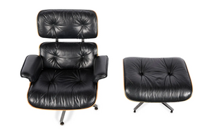 3rd Generation Eames Lounge Chair & Ottoman in Brazilian Rosewood for Herman Miller