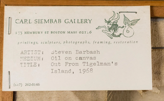 Steven Barbash “Out From Tigelman’s Island” (1968) Oil on Canvas