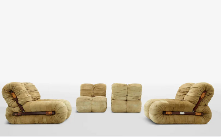 Set of Four Percival Lafer 'MP-116' Modular Lounge Chairs