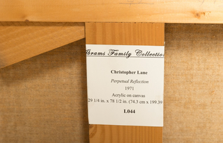 Christopher Lane “Perpetual Reflection,” 1971 — Acrylic on Canvas