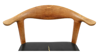 Hans Wegner Cow Horn Chair in Oak by Johannes Hansen - Available for Customer Upholstery