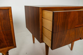 Pair of Svante Skogh Walnut Nightstands for Seffle Möbelfabrik, Sweden