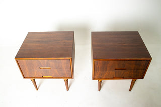 Pair of Svante Skogh Walnut Nightstands for Seffle Möbelfabrik, Sweden