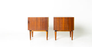 Pair of Svante Skogh Walnut Nightstands for Seffle Möbelfabrik, Sweden