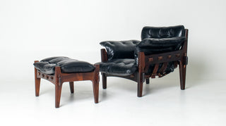 Sergio Rodrigues “Mischievous” Chair and Ottoman, Brazil