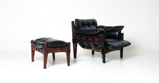 Sergio Rodrigues “Mischievous” Chair and Ottoman, Brazil